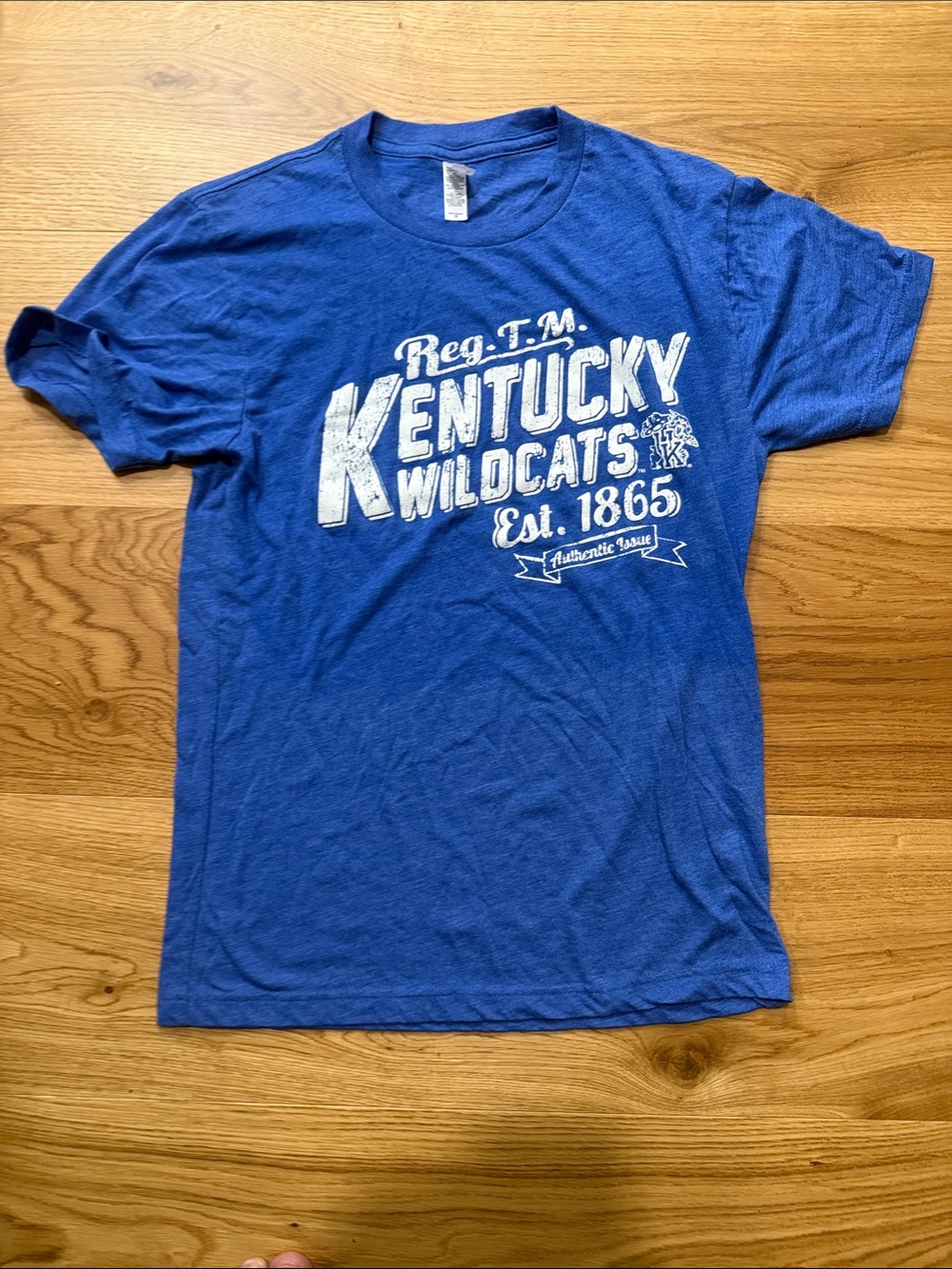Next Level Apparel Royal Blue Kentucky Wildcats Graphic Tee